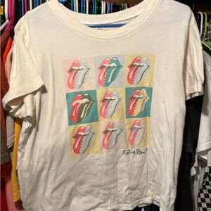 The Rolling Stones Graphic T-Shirt - Cream